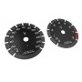 Maserati Ghibli "Modena Carbone" - Replacement dials gauges - converted from MPH to Km/h tacho counter