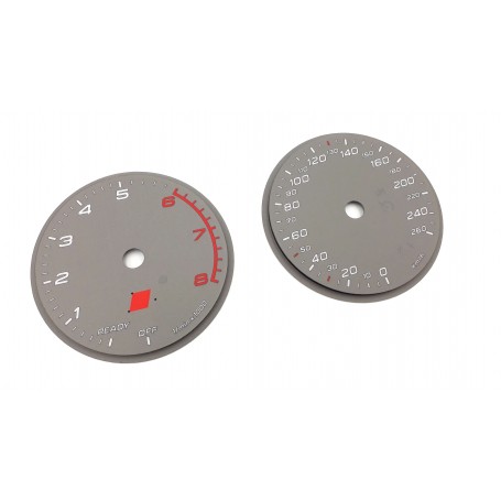 Audi S4 B9 8W Replacement tacho dial gauges - converted from MPH to Km/h