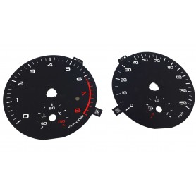 Audi A1 km/h to MPH Replacement tacho dial, face counter gauge, face - converted from km/h to MPH