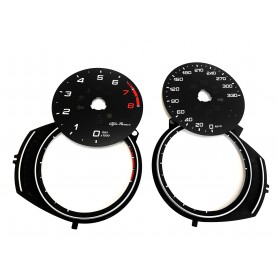 Alfa Romeo Stelvio Quadrifoglio - Replacement tacho dials, instrument cluster gauges, faces MPH to km/h