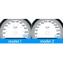 Dodge Charger - replacement tacho dials, face counter gauges MPH to km/h