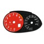 Ferrari 599 GTB Fiorano GTO RED - replacement tacho dials, face counter gauges MPH to km design 2