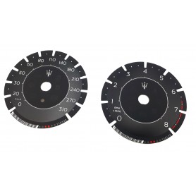 Maserati Ghibli 2020+ Replacement dials gauges - converted from MPH to Km/h tacho counter