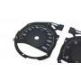 Mercedes X Class 220d, 250d, 350d Replacement tacho dials, counter faces gauges - converted from MPH to Km/h