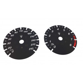 Maserati Levante - Replacement tacho dials - converted from MPH to Km/h