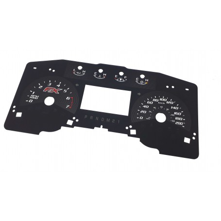 Ford F150 FX - replacement tacho dials, faces counter gauges from MPH to km/h