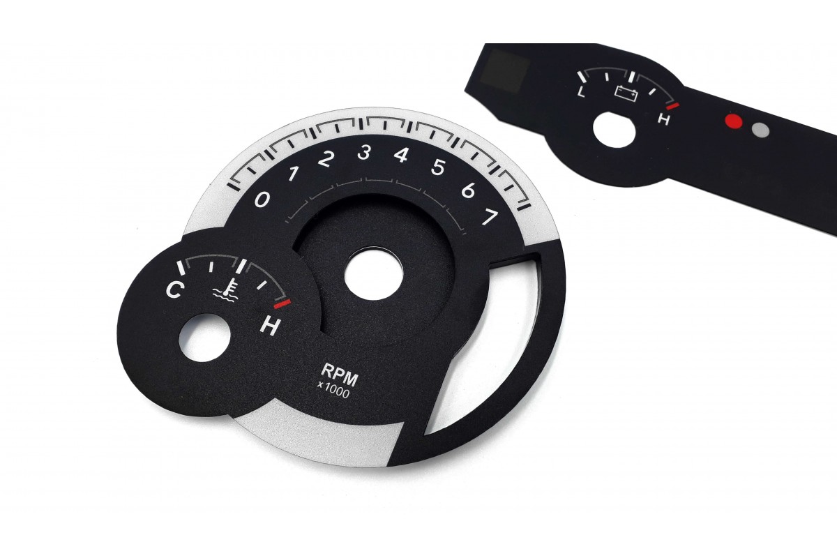 Dodge RAM 1500 replacement tacho dial gauge converted from MPH to Km/h
