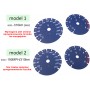 Maserati Ghibli - Blue Carbon zamiennik tarcz licznika zegary z MPH na km/h