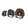 Porsche 911 - 991 - Custom Red Replacement tacho dials - converted from MPH to Km/h