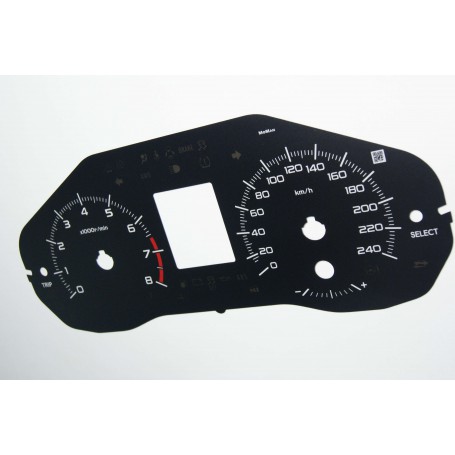 Subaru Forester 4  - Replacement dial - converted from MPH to Km/h