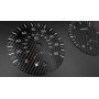 VOLVO C30, S40, V50 - MPH face gauge instrument cluster dials Custom Carbon Design