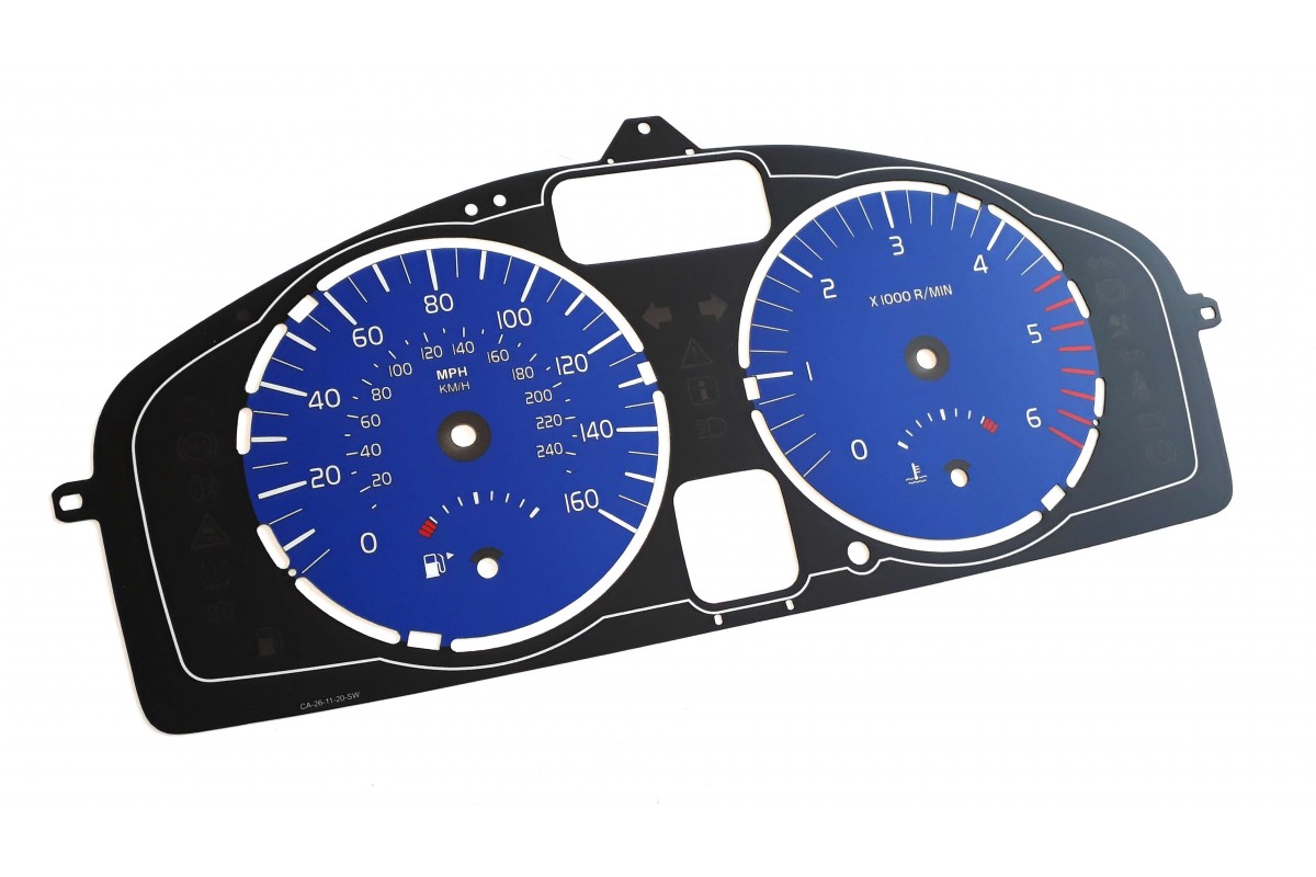 VOLVO C30, S40, V50 - MPH Blue Face Gauge Instrument Cluster Dials ...