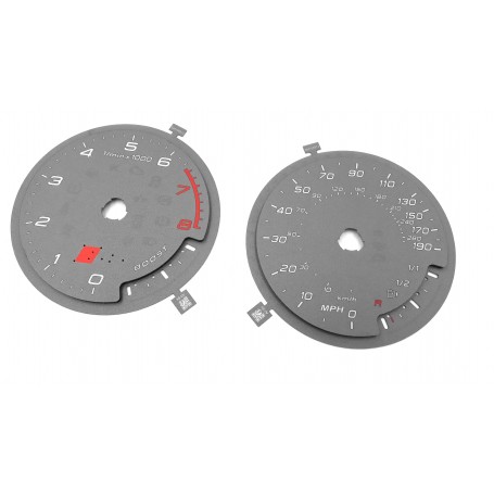 Audi S3 (8V) - Replacement tacho dials km/h to MPH speed scale instrument cluster gauges