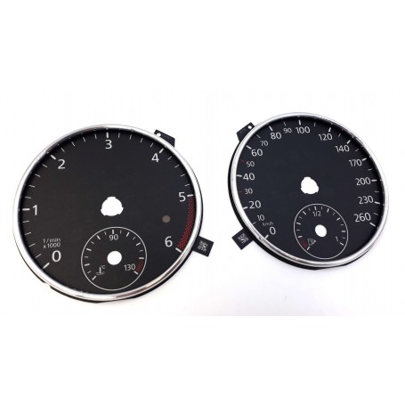 Volkswagen Transporter T5 Lift - Replacement tacho dials - converted from MPH to KM/H