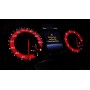 Mercedes GLE, GLS - replacement tacho dials speedo gauges RED CUSTOM CARBON
