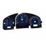 Subaru Impreza GAUGE WRX STI GDA GDB BLUE (2000-2007) - Replacement tacho dials - converted from MPH to Km/h