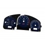 Subaru Impreza GAUGE WRX STI GDA GDB BLUE (2000-2007) - Replacement tacho dials - converted from MPH to Km/h