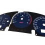 Subaru Impreza GAUGE WRX STI GDA GDB BLUE (2000-2007) - Replacement tacho dials - converted from MPH to Km/h