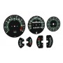 Porsche 911 SC custom instrument cluster gauges KMH Speed Scale