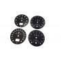 Vanderhall Replacement tacho dials, face counter gauges  - converted from MPH to Km/h