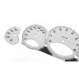 Porsche 911 - model 997 - Grey Replacement tacho dials, instrument cluster gauges - converted