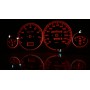 Audi 80 & 90 (B3, B4) glow gauges S2 White Design PLASMA TACHO GLOW GAUGES TACHOSCHEIBEN DIALS