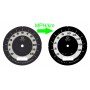 copy of Harley Davidson Dyna 2009 models Ø80 - replacement instrument cluster dials gauges // tacho counter