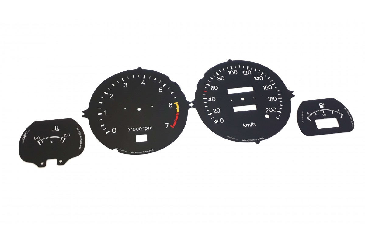 Datsun 280 ZX - Replacement tacho dial - converted from MPH to Km/h