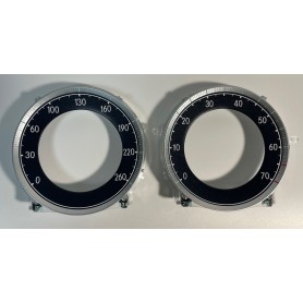 Mercedes SL (R230) 2001-2006 pre-facelift, replacement speedometer dials from MPH to km/h EU gauges