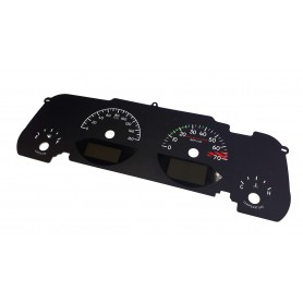 Jeep Wrangler JK Rubicon - Replacement tacho dial - converted from MPH to Km/h