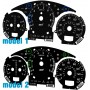 Subaru Impreza WRX STI Replacement tacho dials gauges - converted from MPH to Km/h Counter