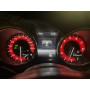 MERCEDES ML W166 / MERCEDES GL X166 - replacement tacho dials speedo gauges RED CUSTOM CARBON