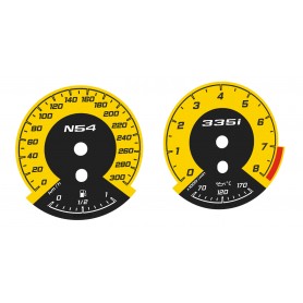 BMW E60 N54 335i - custom tuning gauges