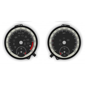 Skoda Karoq - Replacement tacho dials, face counter gauges - converted from MPH to Km/h