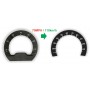 Volvo FH4, FH13 - Replacement tacho dials, face counter gauges - converted from MPH to Km/h