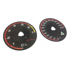 Alfa Romeo Giulia/Stelvio Custom Tuning - Replacement tacho dial km/h to MPH instrument cluster gauges Fascias – MPH Scale