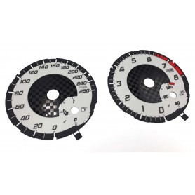 Mercedes-Benz SLK 250 (R172) - Replacement tacho dials, face counter gauges - converted from MPH to Km/h