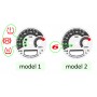 Harley Davidson Road King, Heritage, Softail, Deluxe, Dyna, Custom - REPLACEMENT DIAL - CONVERTED FROM MPH TO KM/H