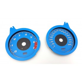 2015-2018 DODGE CHARGER HELLCAT KMH Blue GAUGE FACE INSTRUMENT CLUSTER DIALS