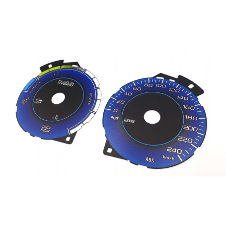 Subaru Crosstrek Plug-in Hybrid - replacement instrument cluster dials, face counter gauges MPH to km/h