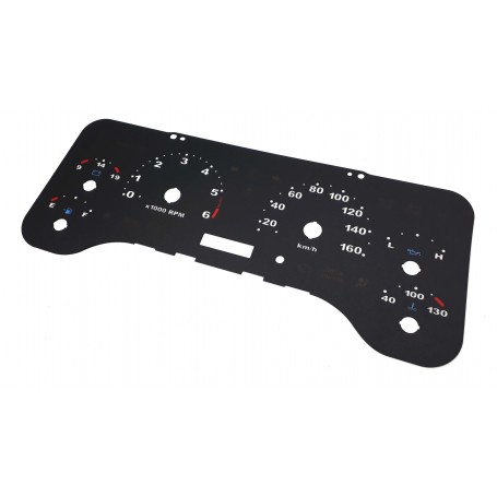 Jeep Wrangler TJ - Replacement dial - converted from MPH to Km/h