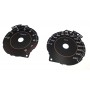 Subaru XV 2 gen. Crosstrek - replacement instrument cluster dials, face counter gauges MPH to km/h