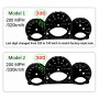 Porsche 911 - model 997 - RED CUSTOM Replacement tacho dials, instrument cluster gauges - converted