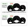 Porsche 911 - model 997 - RED CUSTOM Replacement tacho dials, instrument cluster gauges - converted
