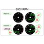 Land Rover Discovery Sport IV - Replacement tacho dials counter faces gauges - converted from MPH to Km/h