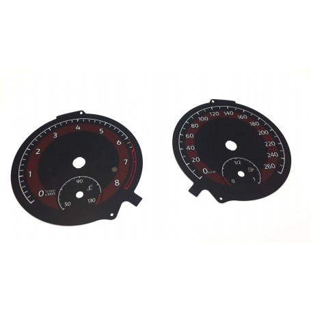 Volkswagen Jetta 2019–2020 Speedometer & Tachometer Dial Set – KM/H Conversion for US Models