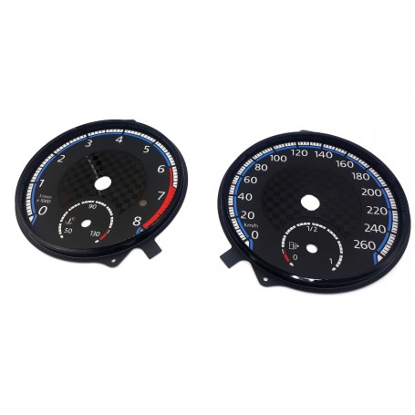 Volkswagen Golf 7 MK7 VII - Style Custom Replacement tacho dials tuning custom gauge instrument cluster