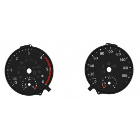 Volkswagen Crafter II - Replacement tacho dials, face counter gauges - converted from MPH to Km/h