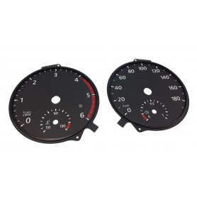 MAN TGE - Replacement tacho dials, face counter gauges - converted from MPH to Km/h