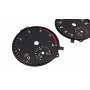 MAN TGE - Replacement tacho dials, face counter gauges - converted from MPH to Km/h